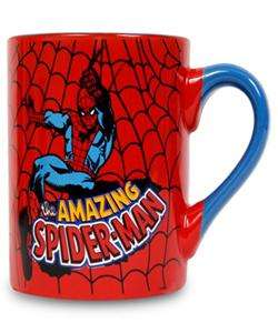   The Amazing Spider Man Spider Web 14oz Ceramic Coffee Mug Licensed New