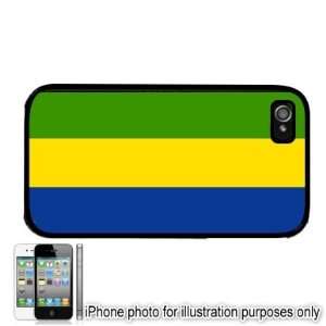  Gabon Gabonese Flag Apple iPhone 4 4S Case Cover Black 