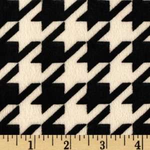 61 Wide Minky Cuddle Montage White/Black Fabric By The Yard 