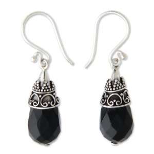  Onyx drop earrings, Bali Sentinel Jewelry