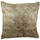   Concentric Gold Circles 16x16 Decorative Silk Throw Pillow Cover