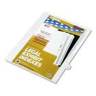 KleerFax 80000 Series Legal Index Dividers, Side Tab, Printed R, White 