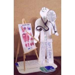  Personalized Business Card Sculpture Dr. Tennis Office 