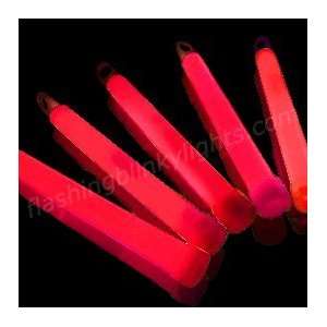  6 inch RED Glow Sticks   SKU NO 11676 Toys & Games