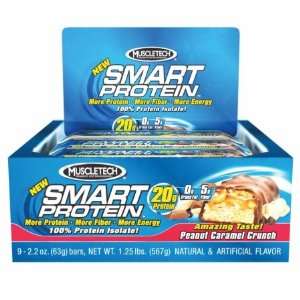  MuscleTech Smart Protein Triple Chocolate Chip    6 Bars 