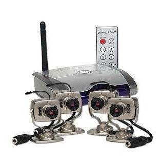   Surveillance Camera Kit w/4 Channel Wireless Receiver & 4 Wireless