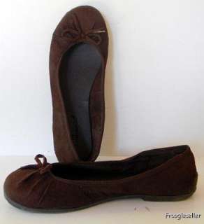 Dollhouse womens flats loafers shoes 9 M brown fabric  