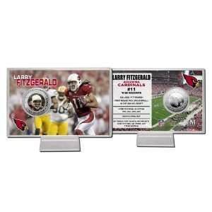Larry Fitzgerald Silver Coin Card Limited Edition  Sports 