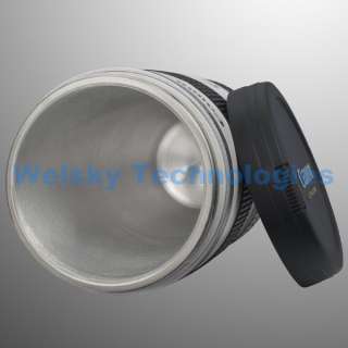   70 200mm Camera Lens Cup Coffee Stainless Steel Mug + Gift Pouch DC65