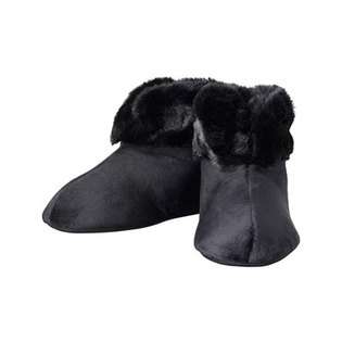 Velour Bootie Slippers with Cuff for Women  Dearfoams Shoes Womens 