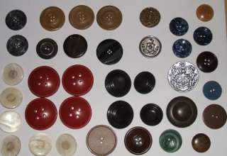 Job Lot Vintage Large & Oversize Buttons 50s 60s 70s Unusual Bakelite 