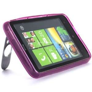  Ecell   PURPLE SILICONE RUBBER GEL SKIN CASE COVER FOR HTC 
