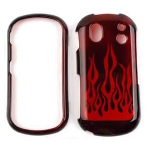  Samsung Intensity 2 u460 Transparent Red Flame Hard Case 