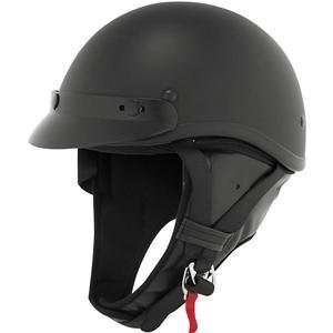  Skid Lid Classic Touring Helmet   X Large/Flat Black 