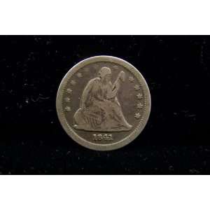  Seated Liberty Circulated US Quarter Dollar Coin 