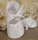 Collins & Hall Silk Christening shoes  