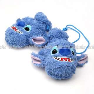 Lilo & Stitch Plush Gloves Mittens w/String Blue E1G1V6  