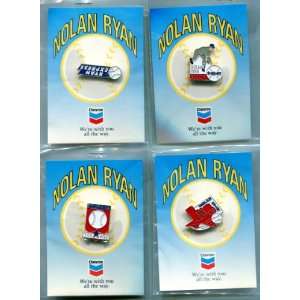   Ryan Express Set of 4 Baseball Collector Pin Backs 