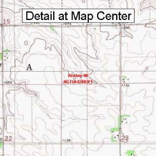 USGS Topographic Quadrangle Map   Ackley NE, Iowa (Folded/Waterproof 