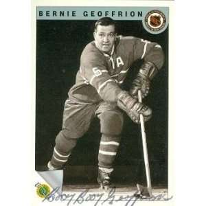  Boom Boom Bernie Geoffrion Autographed/Hand Signed Hockey 
