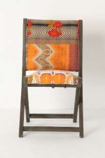 Anthropologie   Terai Folding Chair, Orange Ikat  