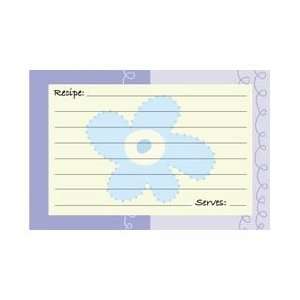  Kent Creative Ink Purple Pansy Recipe Cards, 4 x 6 Inch 