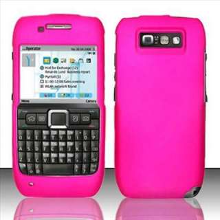 Pink Rubberized Hard Case Cover for Straight Talk Nokia E71  