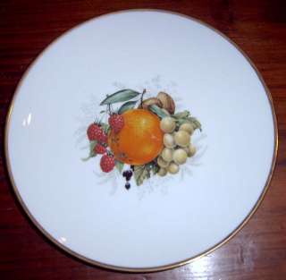 Winterling Western Germany Orange Fruit Gold Trim Plate  