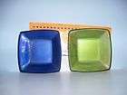 partylite new mist candle trays nib p7478 blue green square