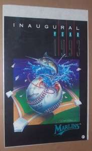 1993 MLB FLORIDA MARLINS INAUGURAL YEAR POSTER # 36896  