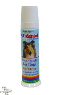 Four Paws Pet Dental Toothpaste for Dogs (Beef Flavor,  