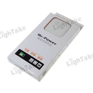   2000mAh Portable External Battery Charger for Mobile Cell Phone White