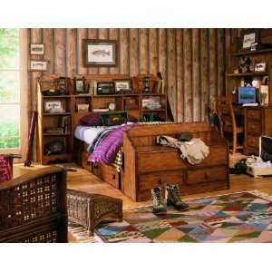     Lea Youth Furniture Jackson Creek Bookcase Bedroom Set (Brown Oak