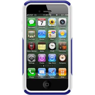 Blue / White Otterbox Commuter Series Case Cover for IPhone 4 4G 4S 