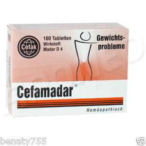 CEFAMADAR Homeopathic diet weight loss tabl. *100  