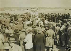 Parry Thomas Babs Pendine Sands 1926 LSR Race Photo  
