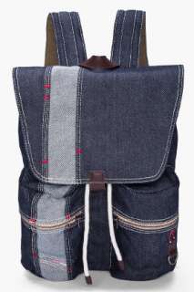 Diesel Brave Denim Backpack for men  