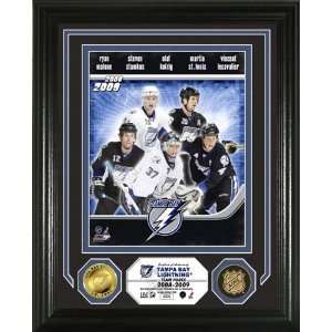  Tampa Bay Lightning 2008 Team Force 24KT Gold Coin Photo 