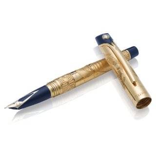 Sheaffer Stars of Egypt Solid Gold with 0.25ct Diamond Fountain Pen 