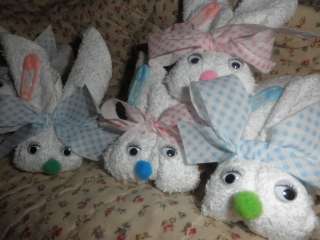 Boo Boo Bunny Bunnies Baby Shower Party Nursery Gift washcloth Favors 