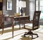 Cherry Queen Anne Office Chair and Desk Set  