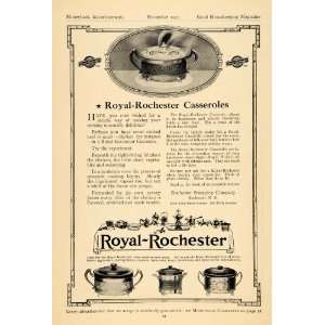  1913 Ad Royal Stamping Co Rochester Casseroles Cookware 