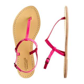Girls patent T strap sandals   flip flops & sandals   Girls shoes 