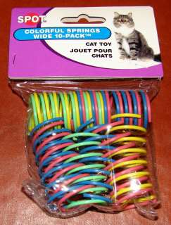 Ethical Pet Wide Colorful Springs Cat Toys 10 Pack * Spot Brand Play 