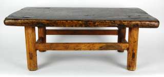 ANTIQUE RUSTIC COFFEE TABLE Wood Side Stand Display 27  
