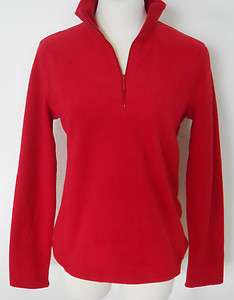 Gap Womens Red Fleece 1/2 Zip Pullover Sweatshirt Sizes XS XL  