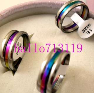   3pcs set mens womens stainless steel rings JEWELRY LOT RESALE  