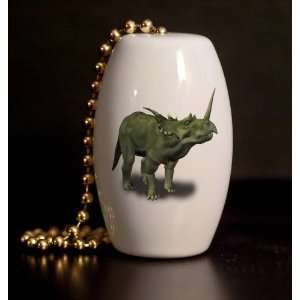  Triceratops Porcelain Fan / Light Pull