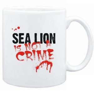  Mug White  Being a  Sea Lion is not a crime  Animals 