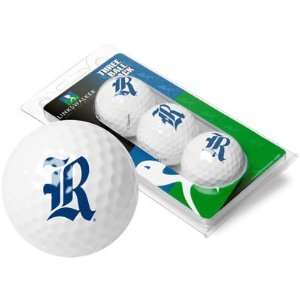 Rice Owls 3 Pack of Logo Golf Balls